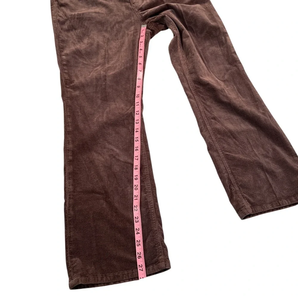 Pilcro Anthropologie Brown Corduroy Flare‎ Leg Pants Size 32 Academia Retro